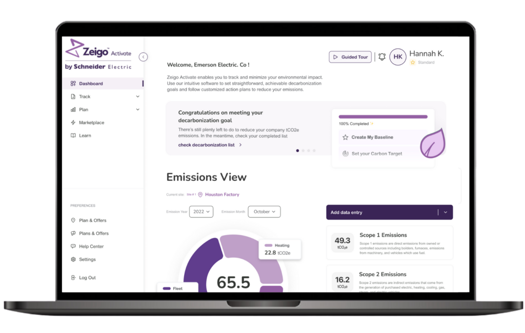 Zeigo Activate - Carbon Reduction in Seattle | Zeigo Sustainability Software Carbon reduction software